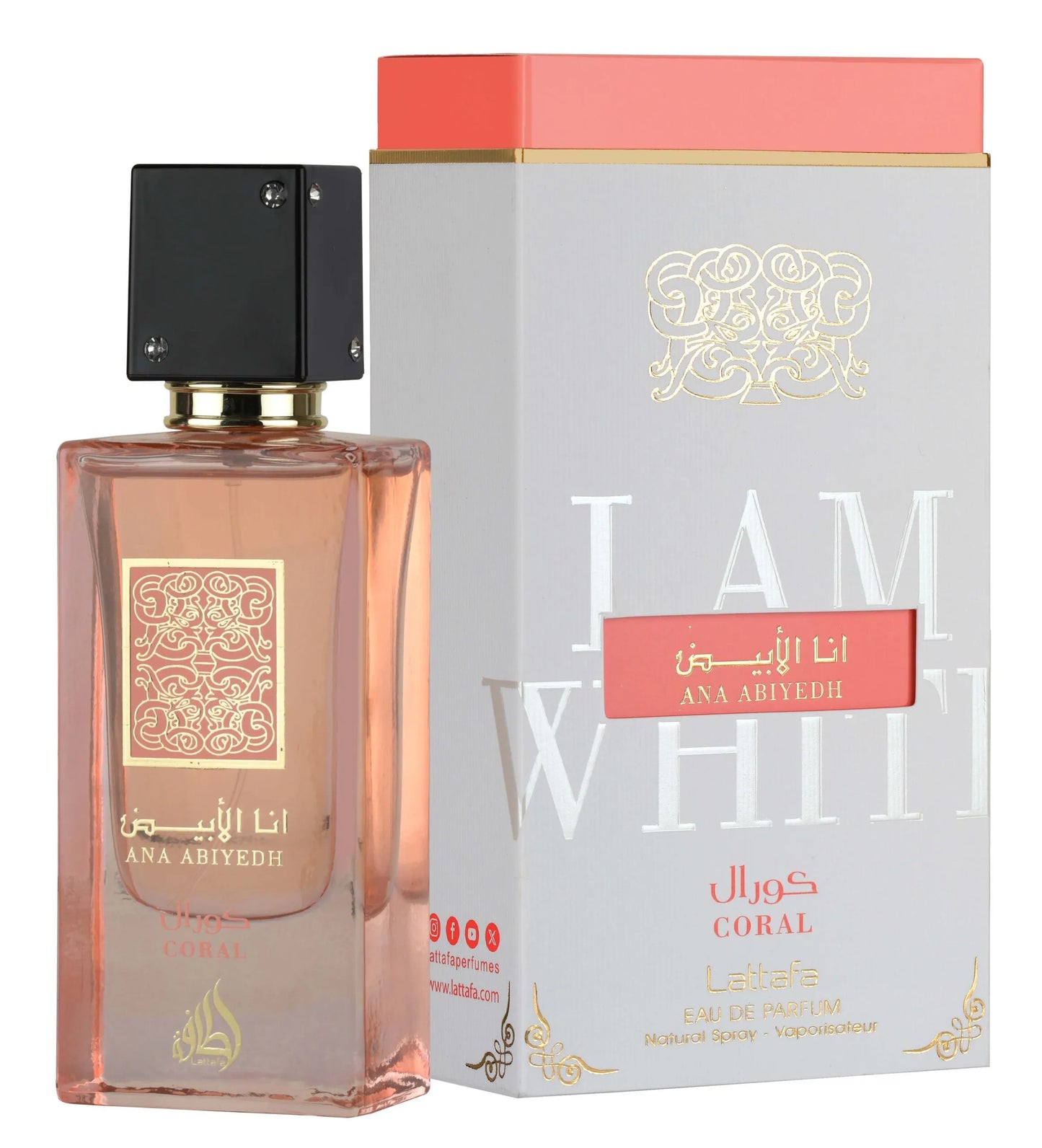 Ana Abiyedh Coral by Lattafa– 60 ml